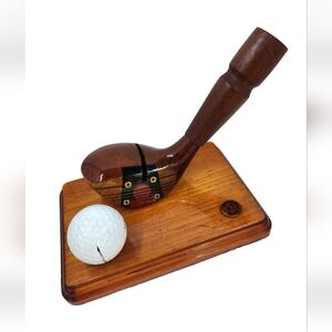 Vintage Tommy Armour MacGregor Key Hole Golf Club Pen & Business Card holder